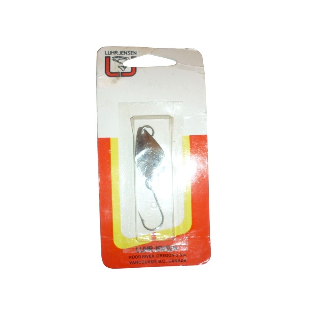Vtg Luhr-Jensen HUS-LURE Chrome Spoon Fishing Lure‎ NOS NIP Hood River Oregon